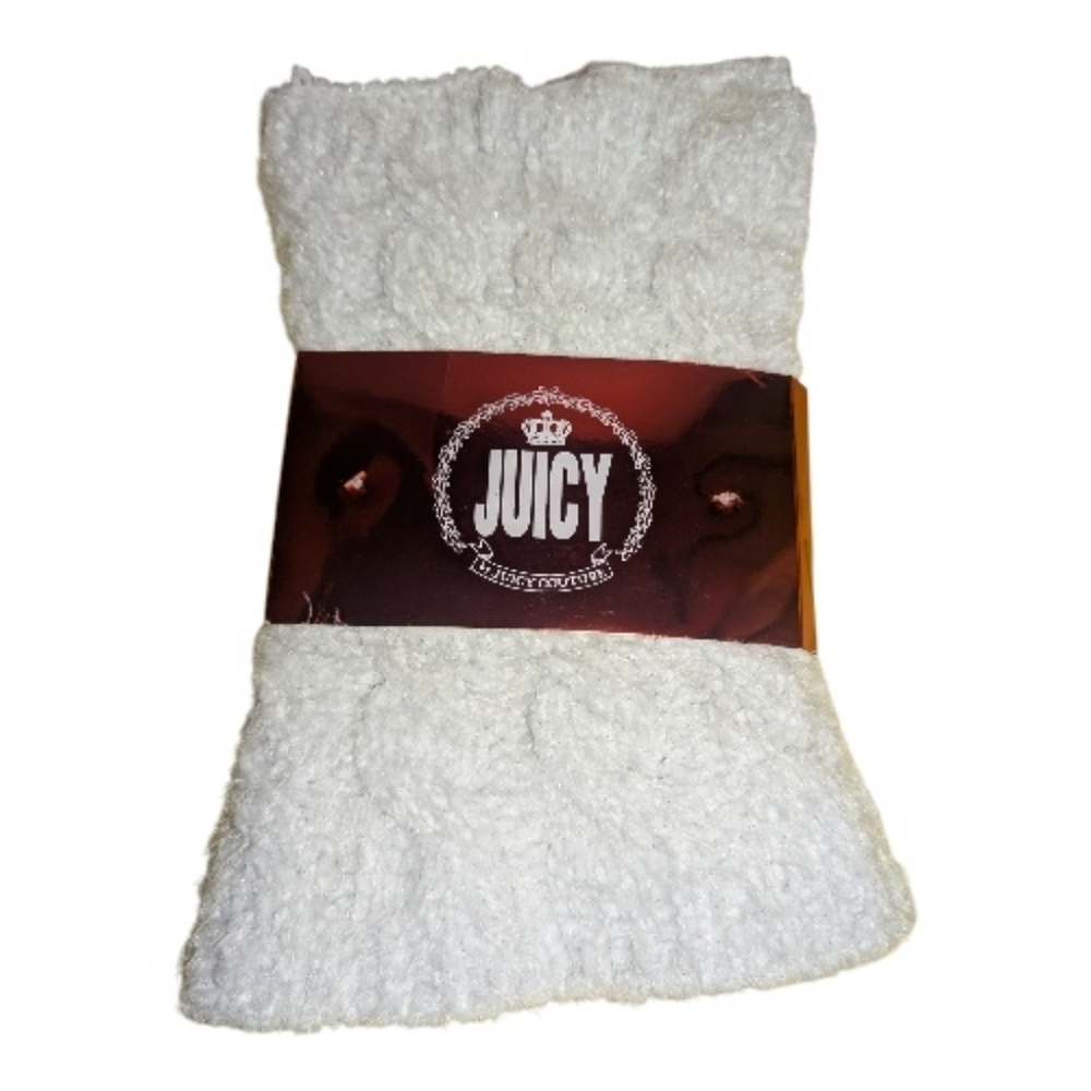 Juicy Couture Neck Warmer One Size White Silver - Picture 5 of 7